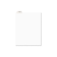 Avery-style Preprinted Legal Bottom Tab Divider, Exhibit J, Letter, White, 25-pk