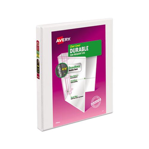 Durable View Binder With Durahinge And Slant Rings, 3 Rings, 0.5" Capacity, 11 X 8.5, White