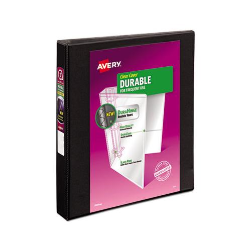 Durable View Binder With Durahinge And Slant Rings, 3 Rings, 1" Capacity, 11 X 8.5, Black