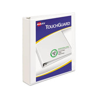 Touchguard Protection Heavy-duty View Binders With Slant Rings, 3 Rings, 1.5" Capacity, 11 X 8.5, White