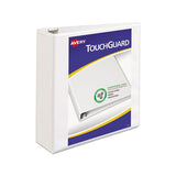 Touchguard Protection Heavy-duty View Binders With Slant Rings, 3 Rings, 3" Capacity, 11 X 8.5, White