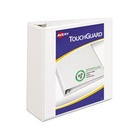 Touchguard Protection Heavy-duty View Binders With Slant Rings, 3 Rings, 4" Capacity, 11 X 8.5, White