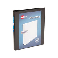 Showcase Economy View Binder With Round Rings, 3 Rings, 0.5" Capacity, 11 X 8.5, Black