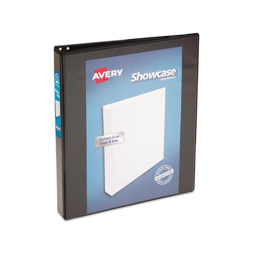 Showcase Economy View Binder With Round Rings, 3 Rings, 1" Capacity, 11 X 8.5, Black