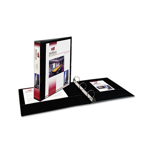 Showcase Economy View Binder With Round Rings, 3 Rings, 1.5" Capacity, 11 X 8.5, Black