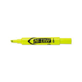 Hi-liter Desk-style Highlighters, Chisel Tip, Fluorescent Yellow, Dozen