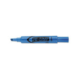 Hi-liter Desk-style Highlighters, Chisel Tip, Fluorescent Blue, Dozen