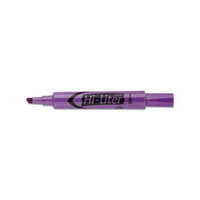 Hi-liter Desk-style Highlighters, Chisel Tip, Fluorescent Purple, Dozen
