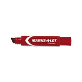 Marks A Lot Extra-large Desk-style Permanent Marker, Extra-broad Chisel Tip, Red