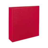 Durable Non-view Binder With Durahinge And Slant Rings, 3 Rings, 3" Capacity, 11 X 8.5, Red