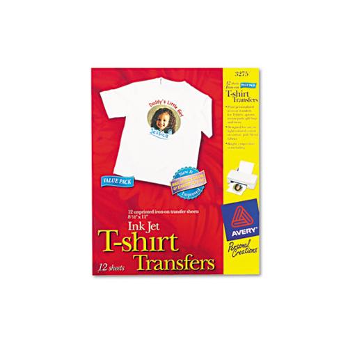 Fabric Transfers, 8.5 X 11, White, 12-pack