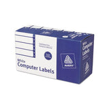 Dot Matrix Printer Mailing Labels, Pin-fed Printers, 1.94 X 4, White, 5,000-box