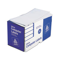 Dot Matrix Printer Mailing Labels, Pin-fed Printers, 2.94 X 5, White, 3,000-box