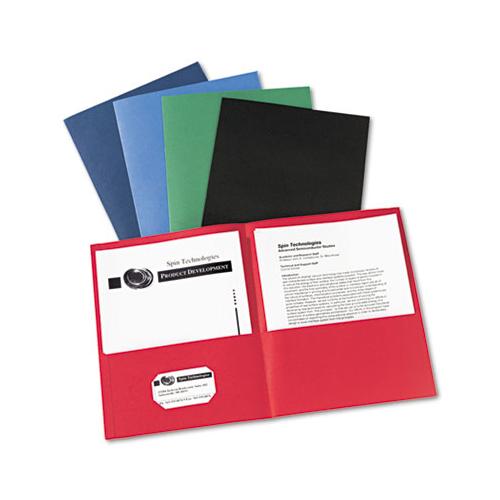 Two-pocket Folder, 40-sheet Capacity, Assorted Colors, 25-box