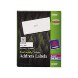 Ecofriendly Mailing Labels, Inkjet-laser Printers, 1 X 2.63, White, 30-sheet, 100 Sheets-pack