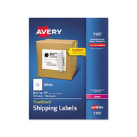 Shipping Labels With Trueblock Technology, Laser Printers, 8.5 X 11, White, 100-box