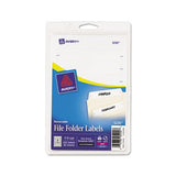 Removable File Folder Labels With Sure Feed Technology, 0.66 X 3.44, White, 7-sheet, 36 Sheets-pack