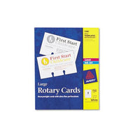 Large Rotary Cards, Laser-inkjet, 3 X 5, 3 Cards-sheet, 150 Cards-box