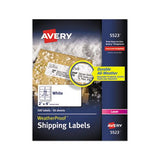 Waterproof Shipping Labels With Trueblock And Sure Feed, Laser Printers, 2 X 4, White, 10-sheet, 50 Sheets-pack