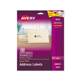 Matte Clear Easy Peel Mailing Labels W- Sure Feed Technology, Laser Printers, 1 X 2.63, Clear, 30-sheet, 25 Sheets-box