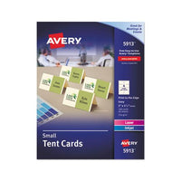 Small Tent Card, Ivory, 2 X 3 1-2, 4 Cards-sheet, 160-box