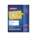 Shipping Labels W- Trueblock Technology, Laser Printers, 2 X 4, White, 10-sheet, 250 Sheets-box