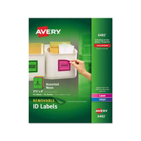 High-vis Removable Laser-inkjet Id Labels W- Sure Feed, 3 1-3 X 4, Neon, 72-pk