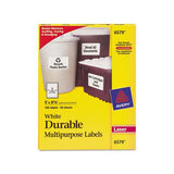 Durable Permanent Id Labels With Trueblock Technology, Laser Printers, 5 X 8.13, White, 2-sheet, 50 Sheets-pack