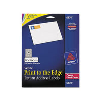 Vibrant Laser Color-print Labels W- Sure Feed, 3-4 X 2 1-4, White, 750-pk