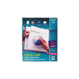 Quick Top & Side Loading Sheet Protectors, Letter, Diamond Clear, 50-box