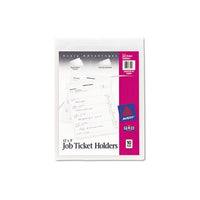 Job Ticket Holders, Heavy Gauge Vinyl, 9 X 12, Clear, 10-pack