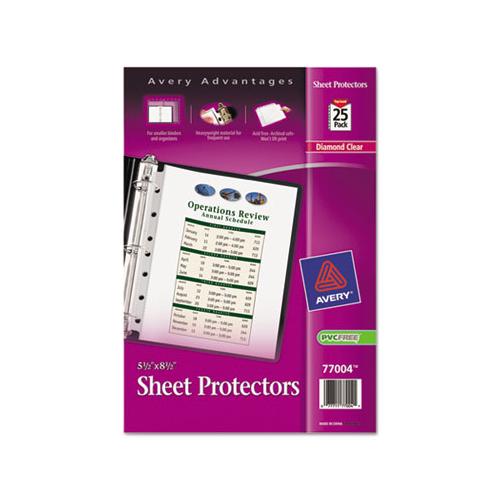 Top Load Sheet Protector, Heavyweight, 8.5 X 5 1-2, Clear, 25-pack