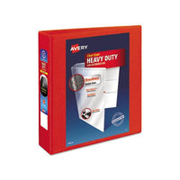 Heavy-duty View Binder With Durahinge And One Touch Ezd Rings, 3 Rings, 2" Capacity, 11 X 8.5, Red