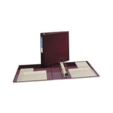 Heavy-duty Non-view Binder With Durahinge And One Touch Ezd Rings, 3 Rings, 2" Capacity, 11 X 8.5, Maroon