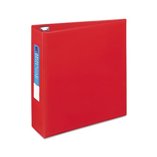 Heavy-duty Non-view Binder With Durahinge And Locking One Touch Ezd Rings, 3 Rings, 3" Capacity, 11 X 8.5, Red