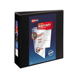 Heavy-duty View Binder With Durahinge And Locking One Touch Ezd Rings, 3 Rings, 3" Capacity, 11 X 8.5, Black