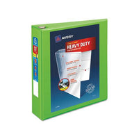 Heavy-duty View Binder With Durahinge And One Touch Ezd Rings, 3 Rings, 2" Capacity, 11 X 8.5, Chartreuse