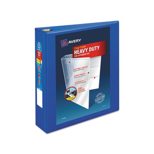 Heavy-duty View Binder With Durahinge And One Touch Ezd Rings, 3 Rings, 2" Capacity, 11 X 8.5, Pacific Blue