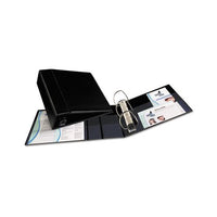 Heavy-duty Non-view Binder With Durahinge And Locking One Touch Ezd Rings, 3 Rings, 4" Capacity, 11 X 8.5, Black