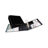 Heavy-duty Non-view Binder With Durahinge And Locking One Touch Ezd Rings, 3 Rings, 4" Capacity, 11 X 8.5, Black