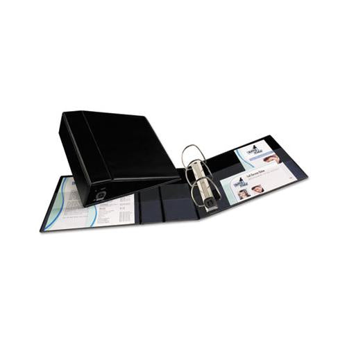 Heavy-duty Non-view Binder With Durahinge And Locking One Touch Ezd Rings, 3 Rings, 4" Capacity, 11 X 8.5, Black