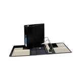 Heavy-duty Non-view Binder With Durahinge, Locking One Touch Ezd Rings And Thumb Notch, 3 Rings, 5" Capacity, 11 X 8.5, Black