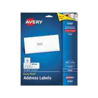 Easy Peel White Address Labels W- Sure Feed Technology, Inkjet Printers, 1 X 2.63, White, 30-sheet, 25 Sheets-pack