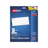 Easy Peel White Address Labels W- Sure Feed Technology, Inkjet Printers, 0.5 X 1.75, White, 80-sheet, 25 Sheets-pack