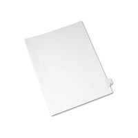 Preprinted Legal Exhibit Side Tab Index Dividers, Allstate Style, 26-tab, X, 11 X 8.5, White, 25-pack