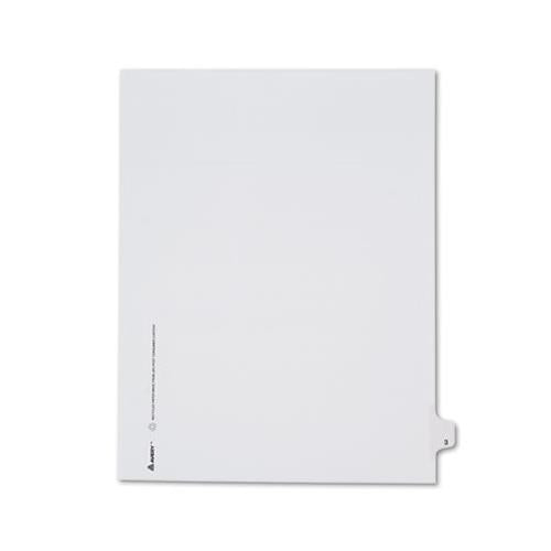 Preprinted Legal Exhibit Side Tab Index Dividers, Allstate Style, 10-tab, 3, 11 X 8.5, White, 25-pack