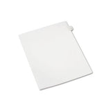 Preprinted Legal Exhibit Side Tab Index Dividers, Allstate Style, 10-tab, 4, 11 X 8.5, White, 25-pack