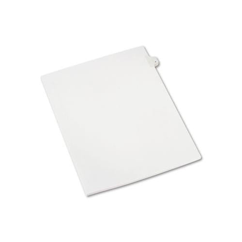 Preprinted Legal Exhibit Side Tab Index Dividers, Allstate Style, 10-tab, 4, 11 X 8.5, White, 25-pack