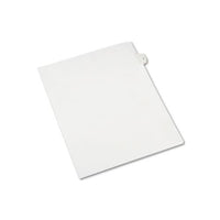 Preprinted Legal Exhibit Side Tab Index Dividers, Allstate Style, 10-tab, 5, 11 X 8.5, White, 25-pack