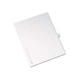 Preprinted Legal Exhibit Side Tab Index Dividers, Allstate Style, 10-tab, 11, 11 X 8.5, White, 25-pack